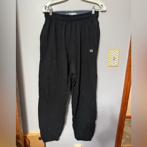 Champion Gray Sweatpants with Embroidered Logo